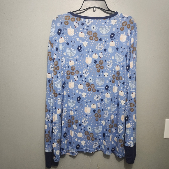 Little Sleepies Blue Pajama Top Size XXL New With Tags - Picture 5 of 6